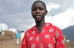 Alice Niyonsaba, 16 ans, déplacée résidant le camp de Gisagara de Gisagara et élève au Lycée Communal Matyazo II.