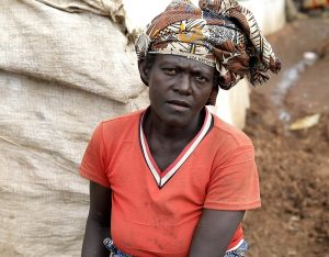 Sylvane Bigirimana, 42 ans, mère de quatre enfants est survivante des inondations 