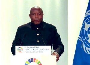 Le Président Evariste Ndayishimiye à la conférence des Nations Unies sur les océans à Nice