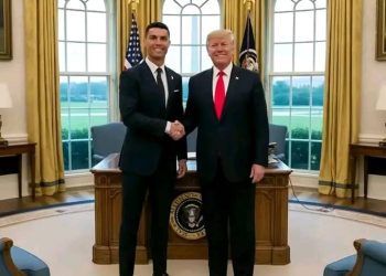 Cristiano Ronaldo yabonanye imbona nkubone na Perezida Donald Trump