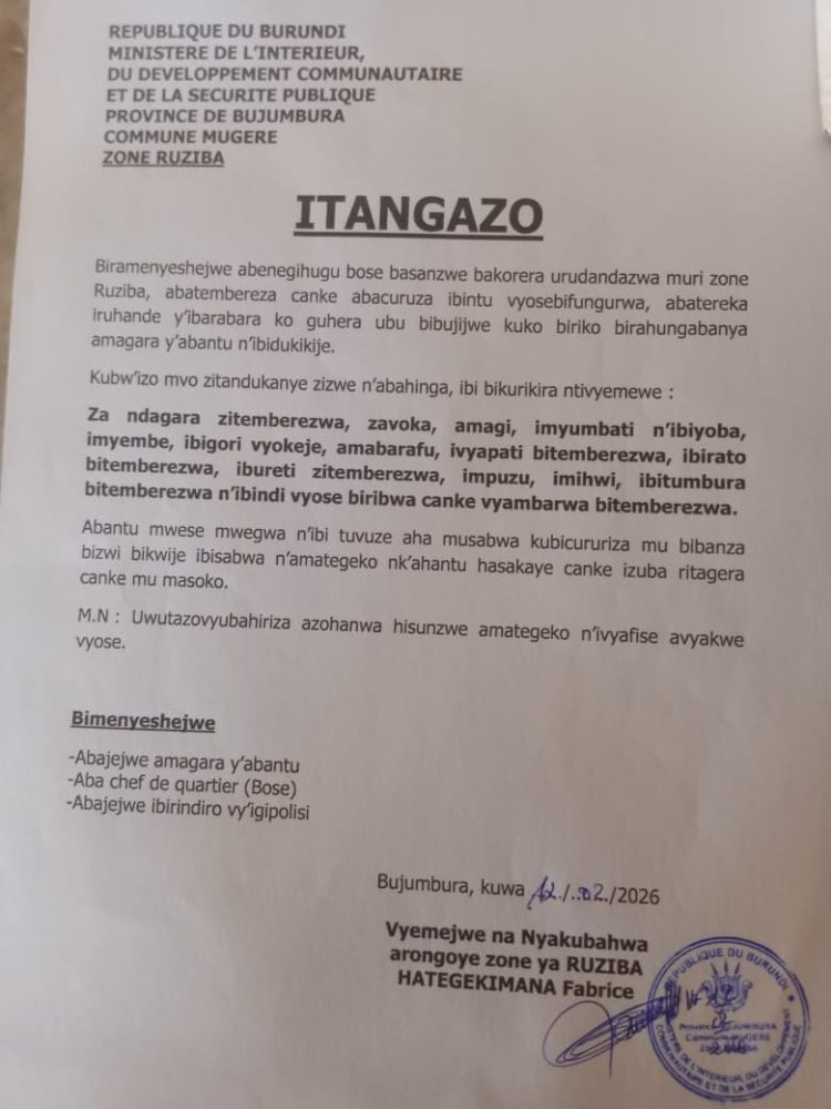 Commerce ambulant interdit à Ruziba : les vendeurs dénoncent une mesure « injuste »