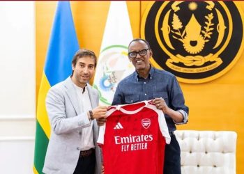 Perezida Paul Kagame yaraye akeje umugwi wa Arsenal ku ntsinzi waraye uronse